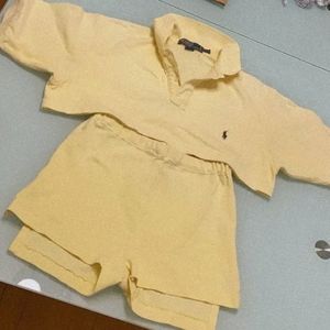 POLO RALPH LAUREN - Cropped Polo and Shorts Set